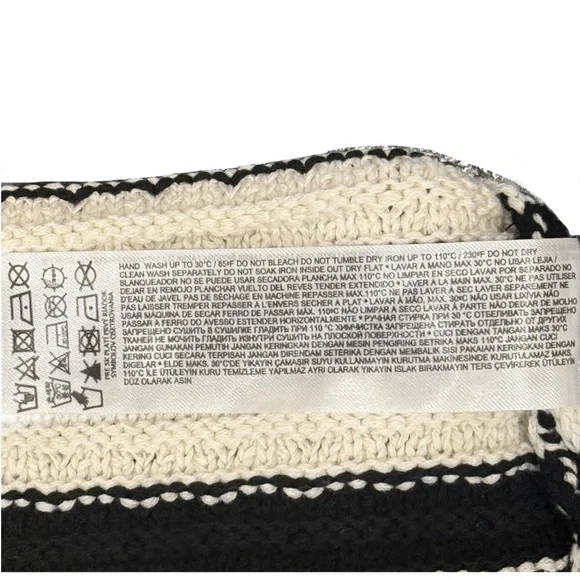 Size Small Mango MNG Collegiate Striped Cardigan with Gold Colored Buttons - Picture 10 of 11